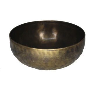 Klangschale getrieben &Oslash; 23cm dunkle Patina