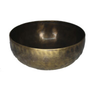 Klangschale getrieben &Oslash; 23cm dunkle Patina