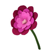 Filzblume Gro&szlig;bl&uuml;ter 53cm pink