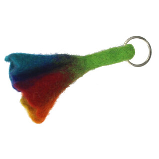 Filz Schl&uuml;sselanh&auml;nger Regenbogenblume