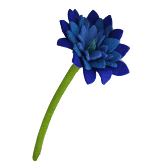 Filzblume Dahlie 35cm blau