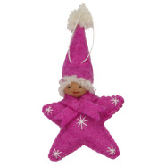 Filz H&auml;nger Sternchenelf rosa