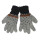 Handgestrickt: Fingerhandschuhe grau Damen M
