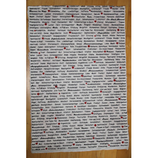 Geschenkpapier "100 sch&ouml;ne Worte" natur