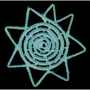 Restposten: Untersetzer aus Palmfasern 11cm Sternmuster...