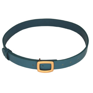 Restposten: Leder G&uuml;rtel Damen petrol M