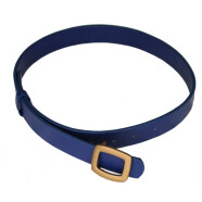 Restposten: Leder G&uuml;rtel Damen blau L
