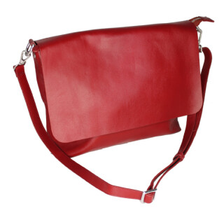 Leder Handtasche rot
