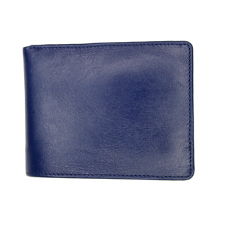 Leder Brieftasche Herren blau