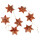 Restposten: Papier Girlande 100cm Origami-Sterne orange marmoriert