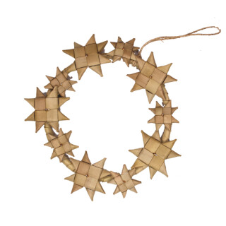 Palmfaser Kranz &Oslash; 10 cm natur