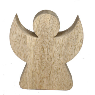 Mangoholz Engel klein natur