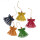 Pathi-Gras Stroh-Engelchen 5er-Set bunt