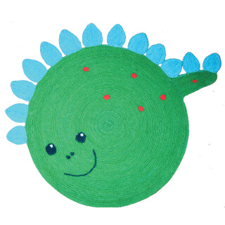 Restposten: Jute Bodenmatte Kroko-Dino &Oslash; 57 cm