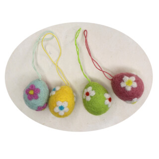 4er-Set Filzh&auml;nger Mini-Eier