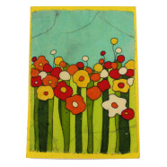 Batikkarte Blumen
