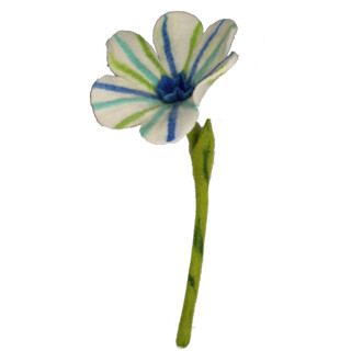 Filz Blume Ehrenpreis 50 cm blau