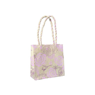 Pr&auml;sentt&uuml;te Rosendesign wei&szlig; 12*12*5cm