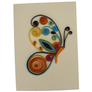 3D-Gru&szlig;karte Quilling-Technik Schmetterling