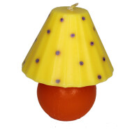 Kerze Nachttischlampe orange/gelb