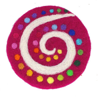 Filz Untersetzer Spirale 11cm