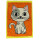 Batikkarte Katze