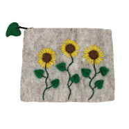 Filz B&ouml;rse Sonnenblumen