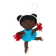 Filzh&auml;nger Ballerina Kleid blau