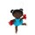 Filzh&auml;nger Ballerina Kleid blau