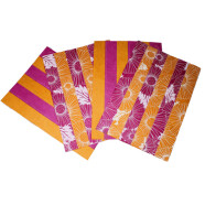 Restposten: Papier 4er-Platzset pink/orange