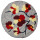Filz Sitzmatte Blume grau