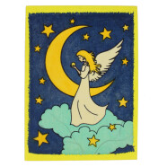Batikkarte Engel und Mond