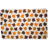 Geschenkpapier Bl&auml;tter orange