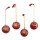 4erSet Lack Weihnachtskugel &Oslash; 5 cm rot
