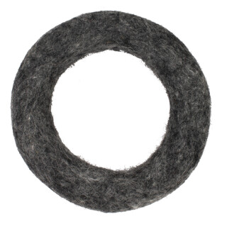 Klangschalenring grau &Oslash; 16 cm