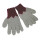 Handgestrickt: Fingerhandschuhe pink/grau