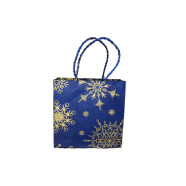 Pr&auml;sentt&uuml;te Schneeflocken blau medium