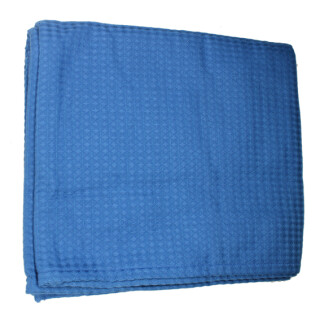 Saunatuch Waffelstoff blau