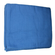 Saunatuch Waffelstoff blau