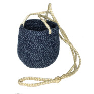 Restposten: Blumenampel aus Jute &Oslash; 13 cm