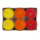 6er-Set Teelichte orange