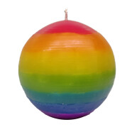 Kerze Ball regenbogen &Oslash; 7cm