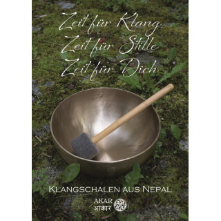 Plakat Kundenstopper Klangschalen