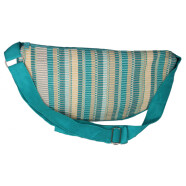 St&auml;bchen-Muster Handtasche t&uuml;rkis