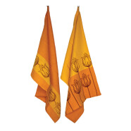 Geschirrt&uuml;cher 2er-Set Tulpen orange
