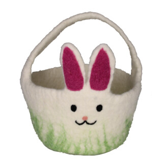 Filz Osterk&ouml;rbchen Hase klein