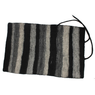 Filz Picknickmatte schwarz/grau