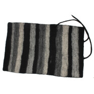 Filz Picknickmatte schwarz/grau