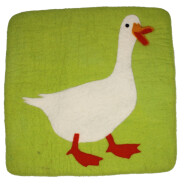 Filz Sitzmatte quadratisch Gans
