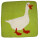 Filz Sitzmatte quadratisch Gans